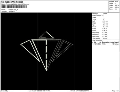 Triangle Line Art