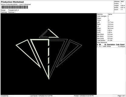 Triangle Line Art