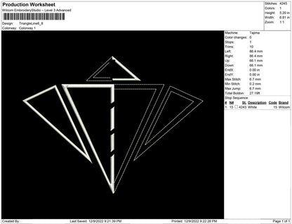 Triangle Line Art
