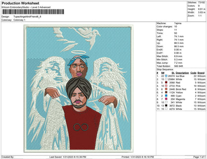 Tupac Angel and friend