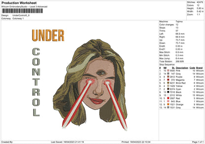 under control