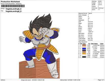 Vegeta Landing