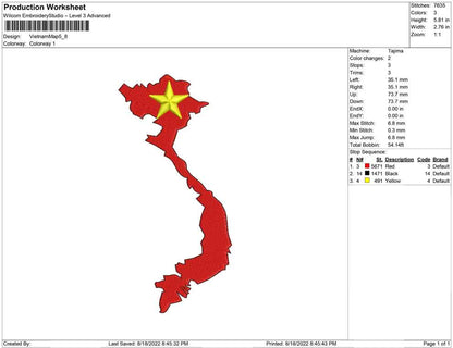 vietnam map