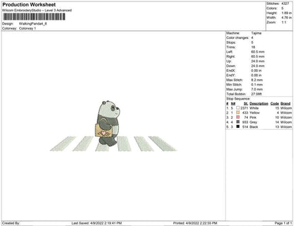Walking Panda