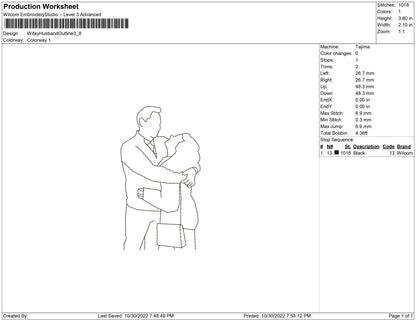 wifey and husband outline