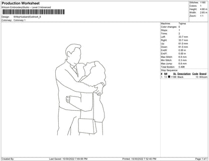 wifey and husband outline