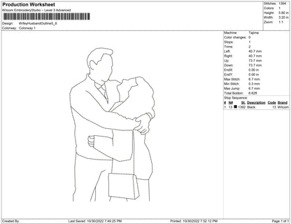 wifey and husband outline