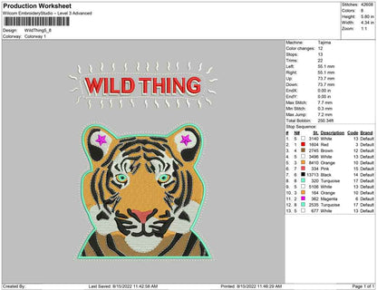 Wild Thing Tiger