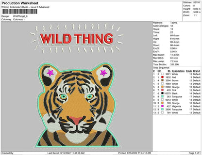 Wild Thing Tiger