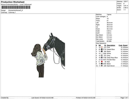 Women and Horse
