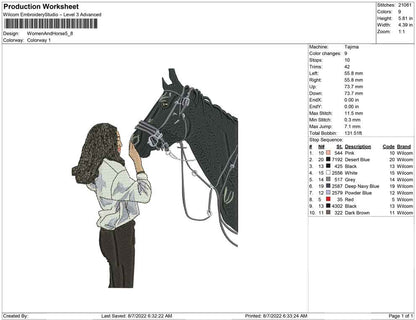 Women and Horse