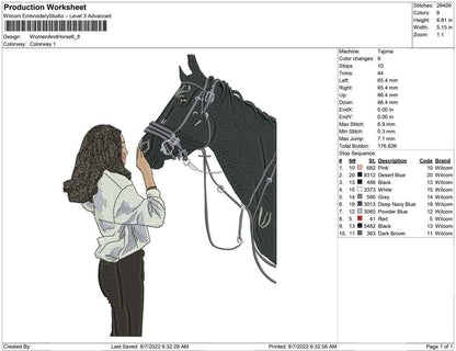 Women and Horse