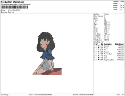 Women cute sit