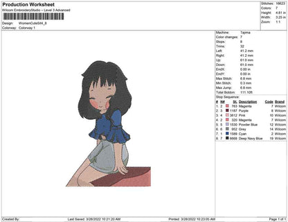 Women cute sit