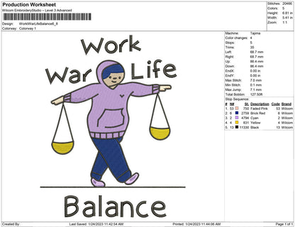 Work War Life balance