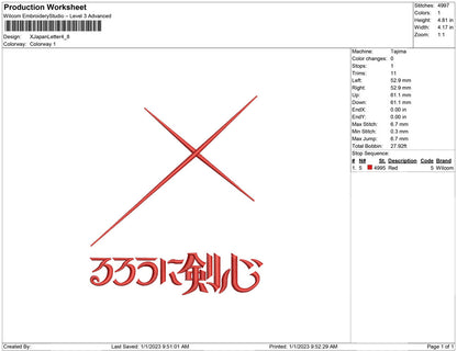 X Japan Letter