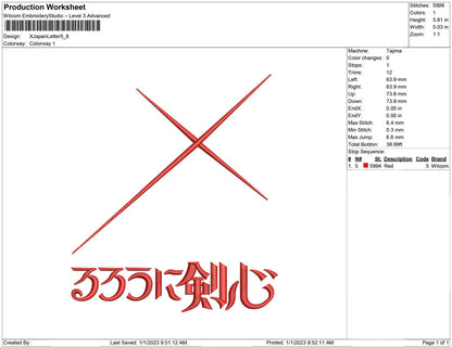 X Japan Letter