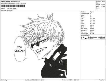 you cryin comic