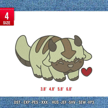 Appa Avatar embroidery