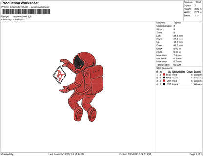 Astronout Red
