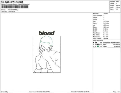 Blond Line Art