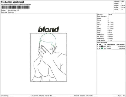 Blond Line Art