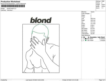 Blond Line Art