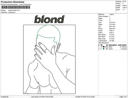 Blond Line Art