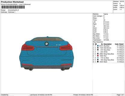 Bmw car back
