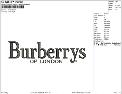 Burberrys of London