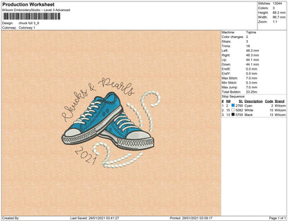 Chucks & Pearls full fill