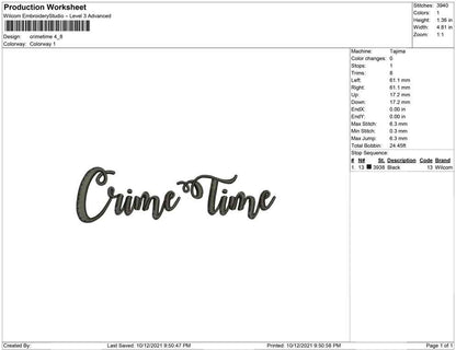 Crime time
