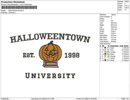 halloween town university