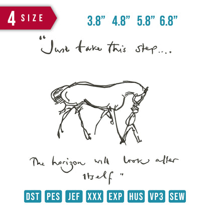 Horse Scribble Art