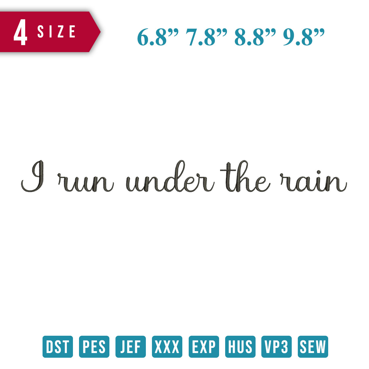 I run under rain