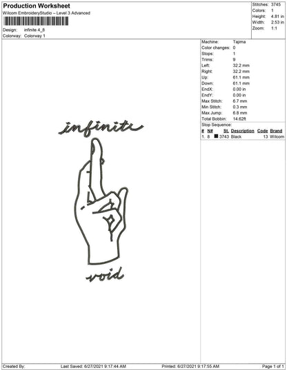 Infinite finger