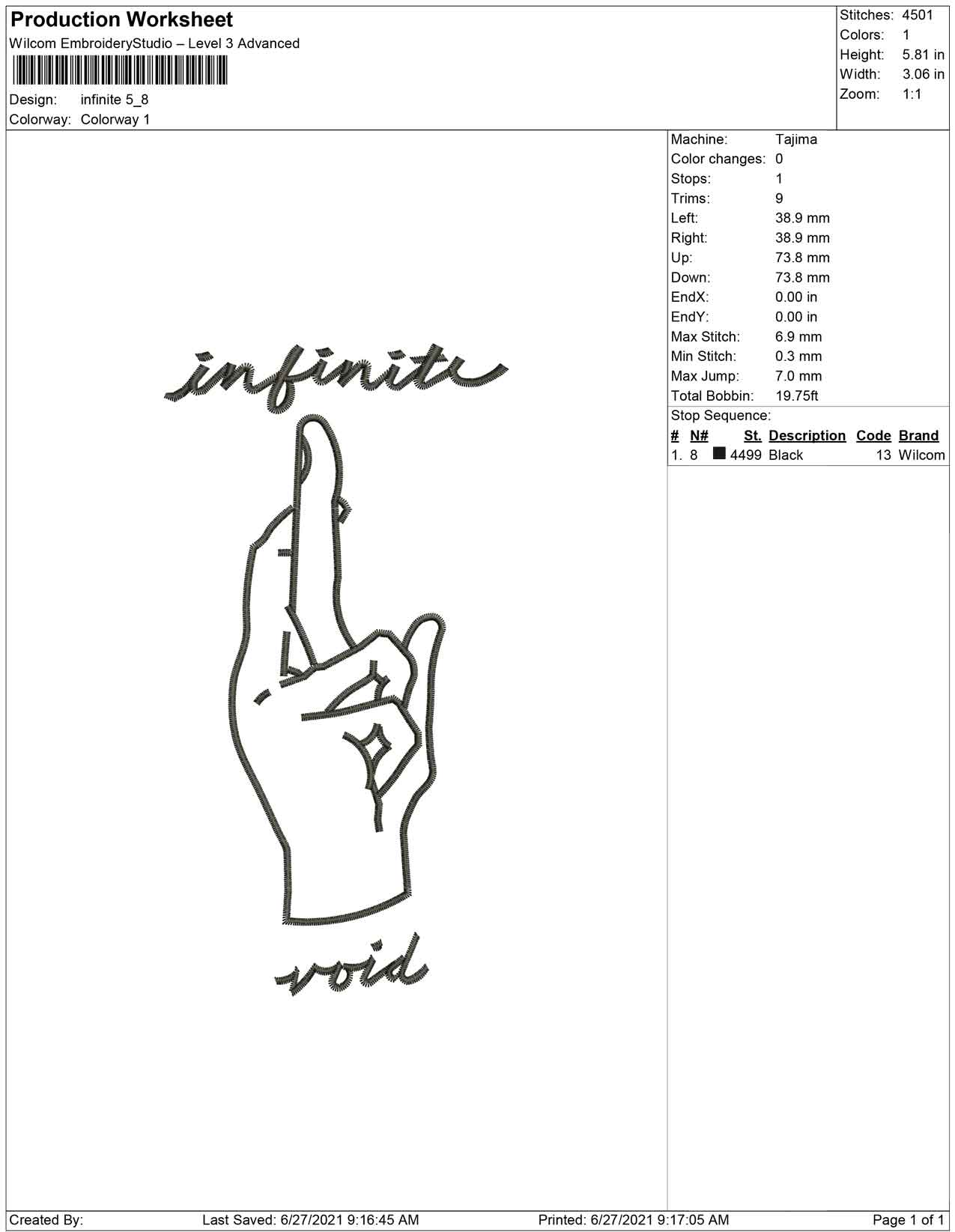 Infinite finger
