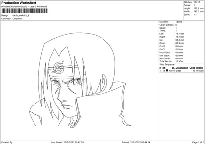 itachi line Art