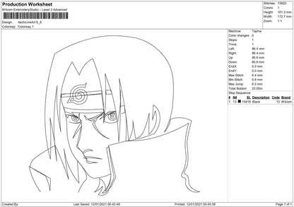 itachi line Art