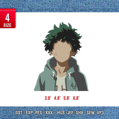 izuku midoria deku embroidery