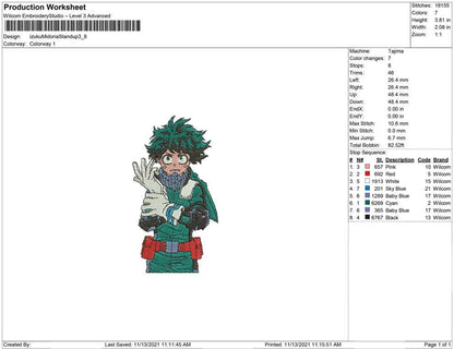 Izuku midoria Stand up