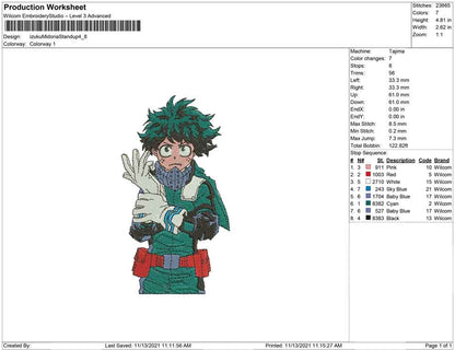 Izuku midoria Stand up