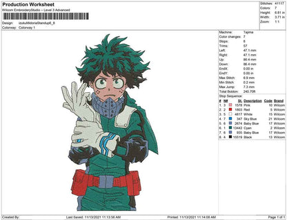 Izuku midoria Stand up