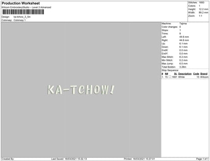 ka-tchou text