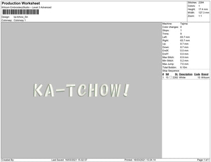 ka-tchou text