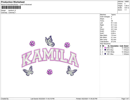 Kamila and Butterfly