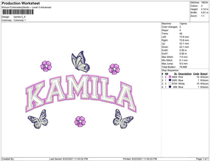 Kamila and Butterfly