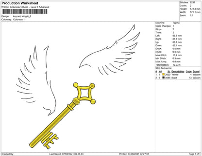 key and wing