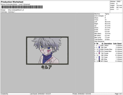 Killua rectangle blood