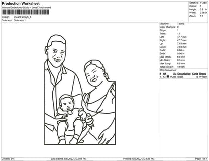 Line Art Family
